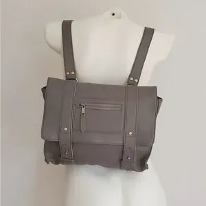 Veto | Bags | Vere Verto Gray Pebbled Leather Convertible  display picture 1